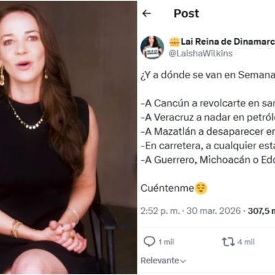 Laisha-Wilkins-genera-polemica-en-X-por-comentario-sobre-riesgos-en-Semana-Santa