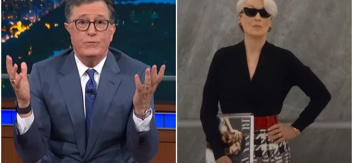 Meryl-Streep-en-The-Late-Show-el-sueter-ceruleo-y-la-gira-de-promocion-de-El-diablo-viste-a-la-moda-2