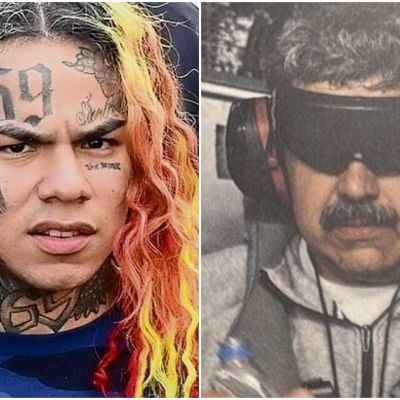 Tekashi-6ix9ine-sale-del-MDC-de-Brooklyn-y-muestra-un-muneco-de-Bob-Esponja-que-atribuye-a-Nicolas-Maduro